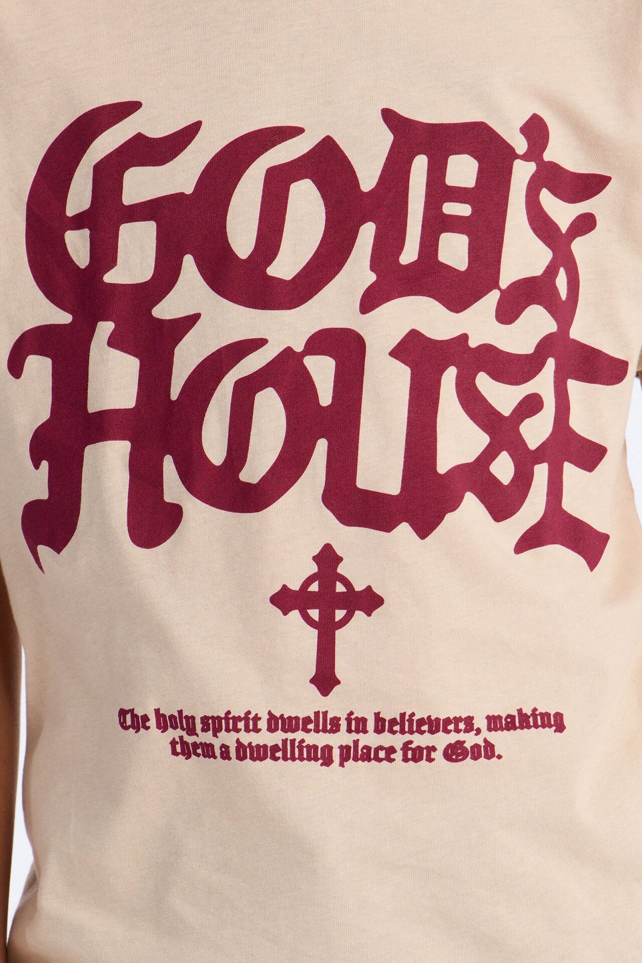 Mini God's House Short Sleeve Tee - Sand