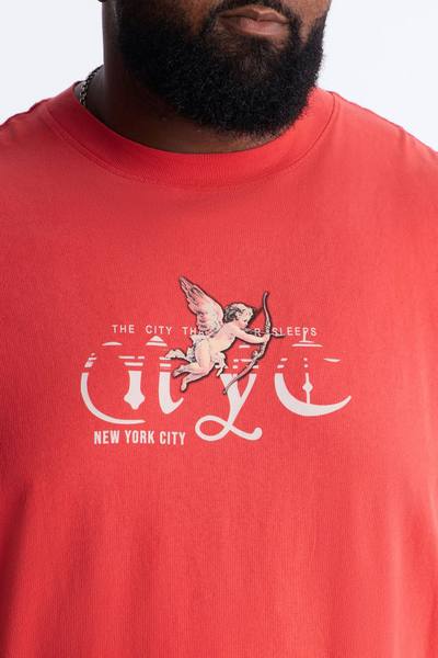 NYC Angels Vintage Muscle Tee - Red
