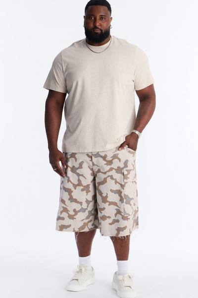 Baggy Subtle Distressed Short - Grey