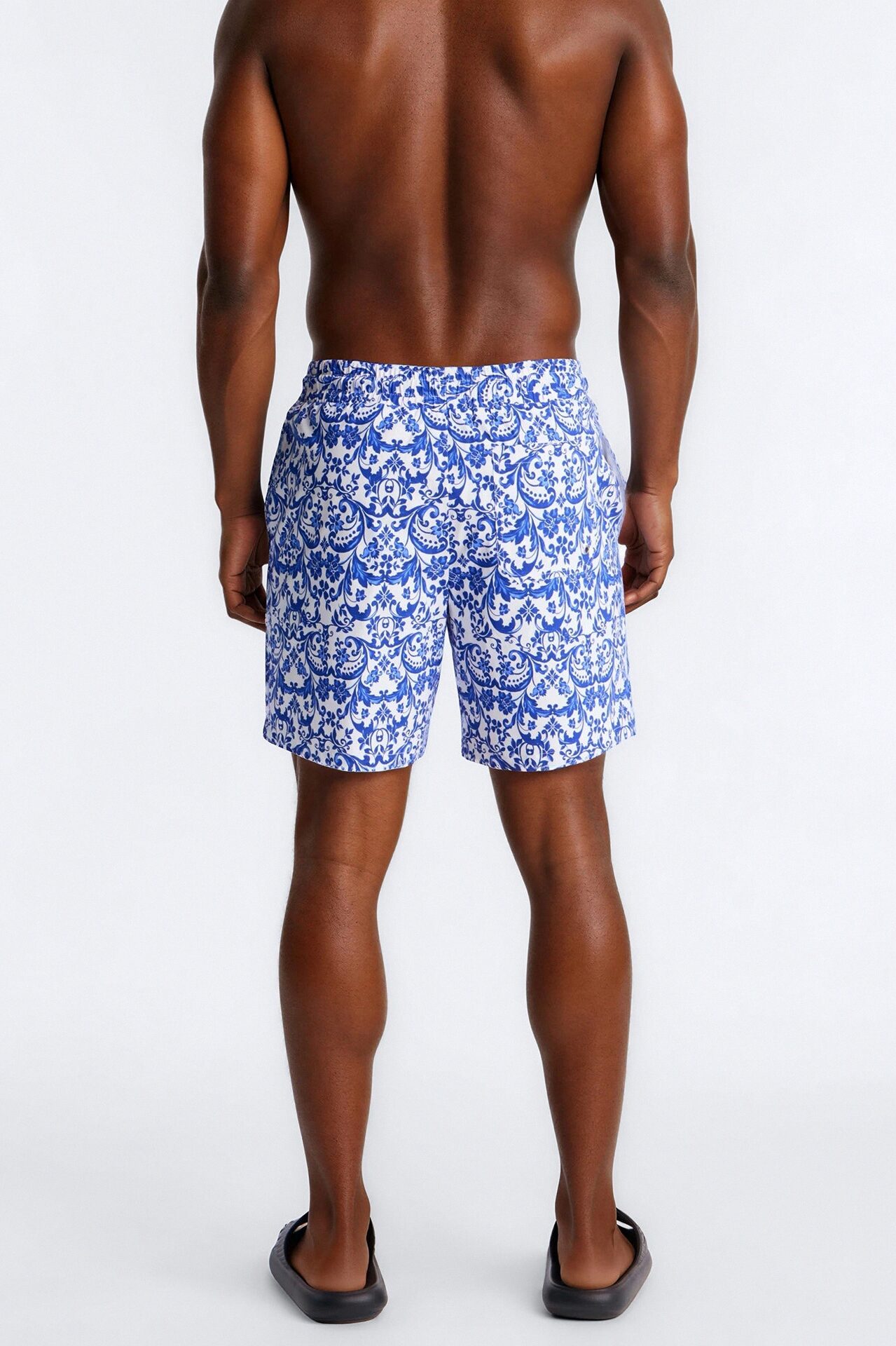 Palazzo Tile Swim Trunk 7″ - Blue/combo