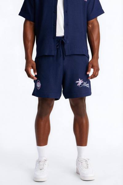 Relaxed Miami Beach Club Short - Navy