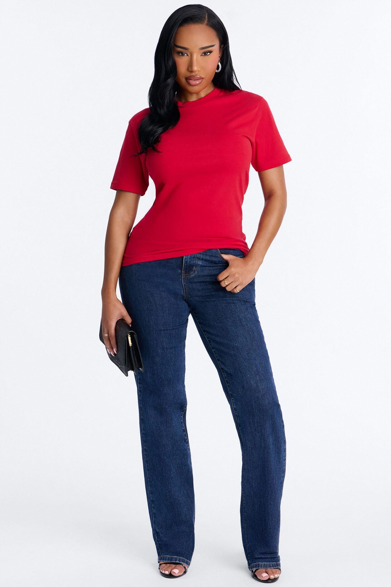 Random Tuesday Oversized T Shirt - Red
