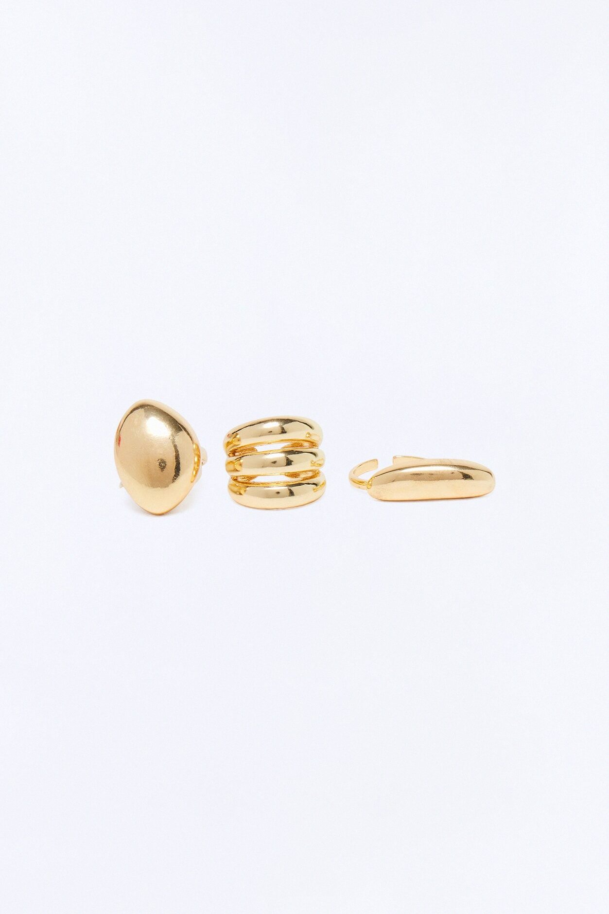 Mia 3 Piece Ring Set - Gold