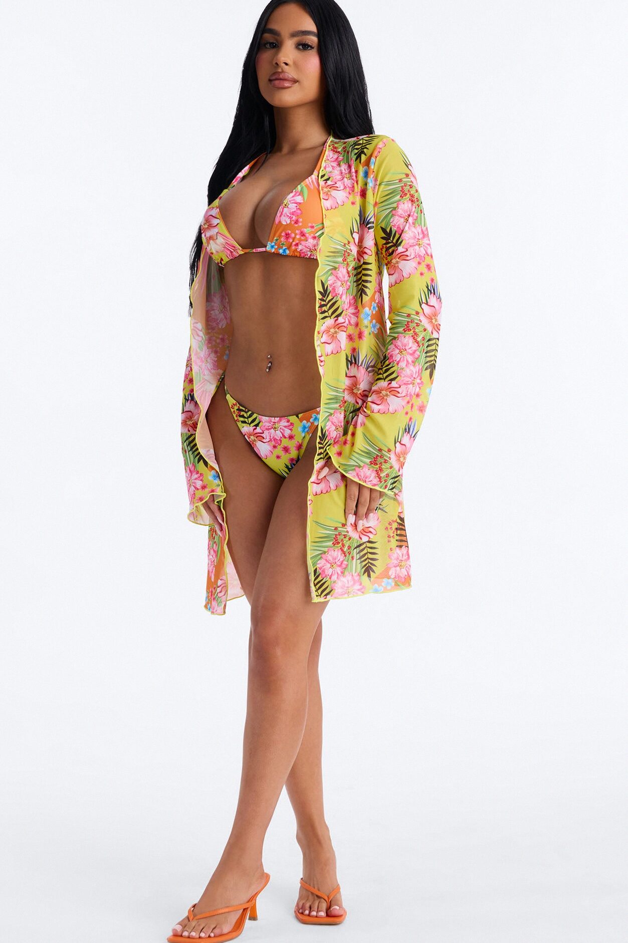 Let's Get Away Together Bikini And Coverup - Multi Color