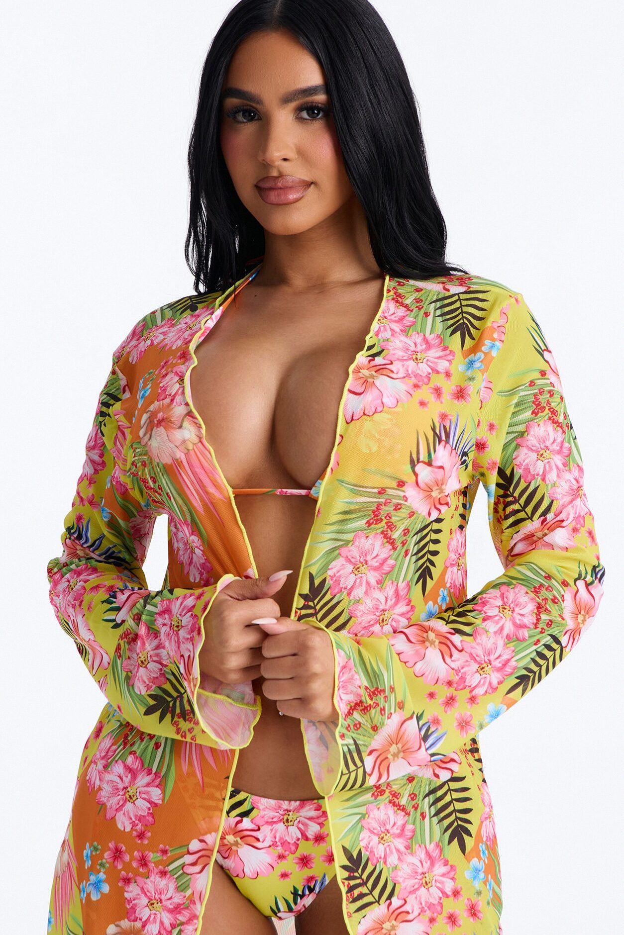 Let's Get Away Together Bikini And Coverup - Multi Color