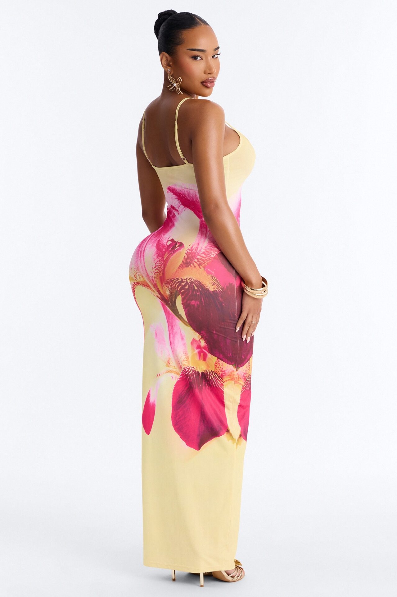 Floral Feelin Maxi Dress - Yellow/combo