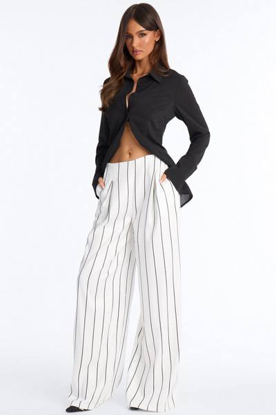 High Standards Pinstripe Trouser Pant 34″ - Ivory