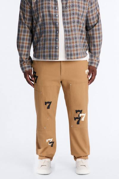 Straight Angel Numbers Pant - Tan