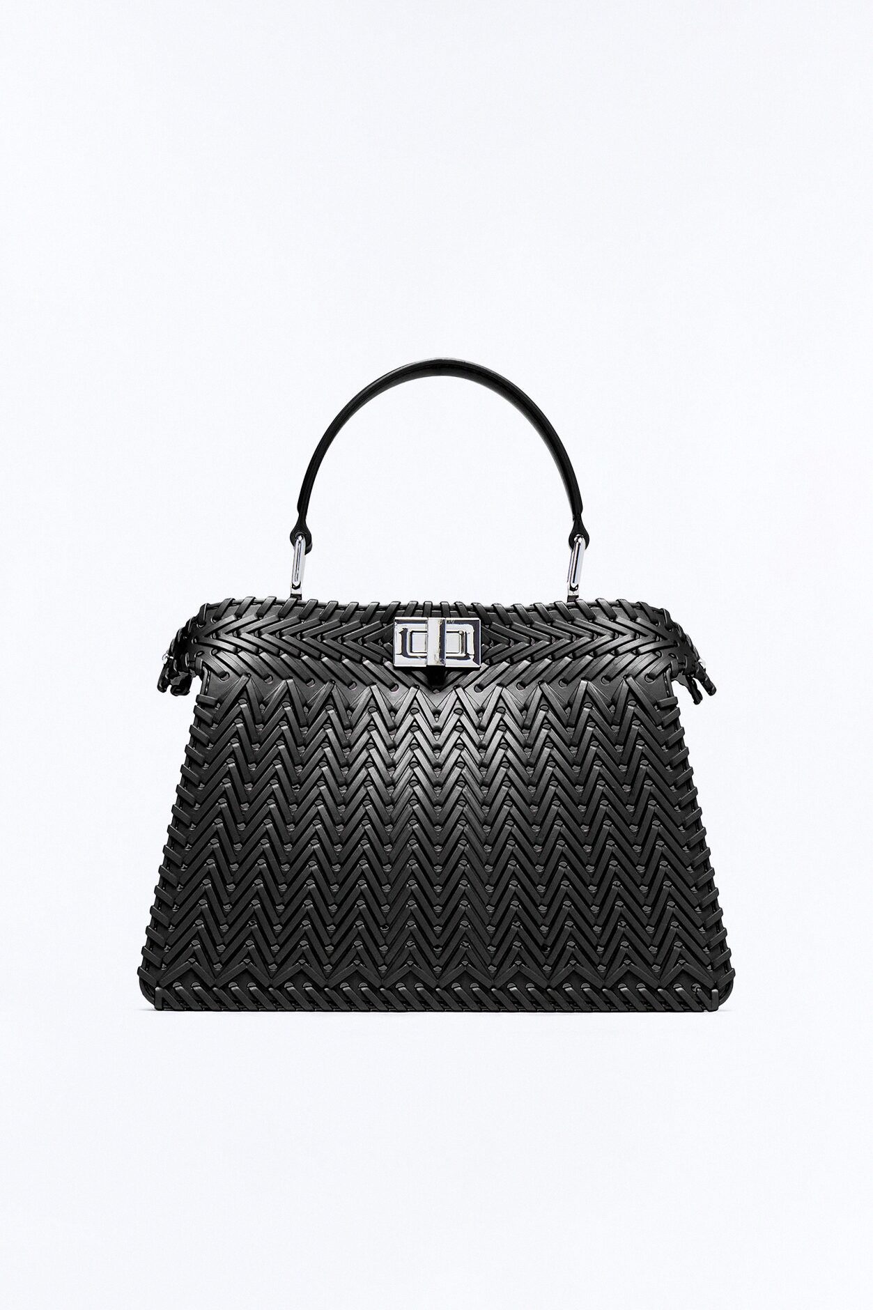 Vacation Season Jelly Satchel Bag - Black