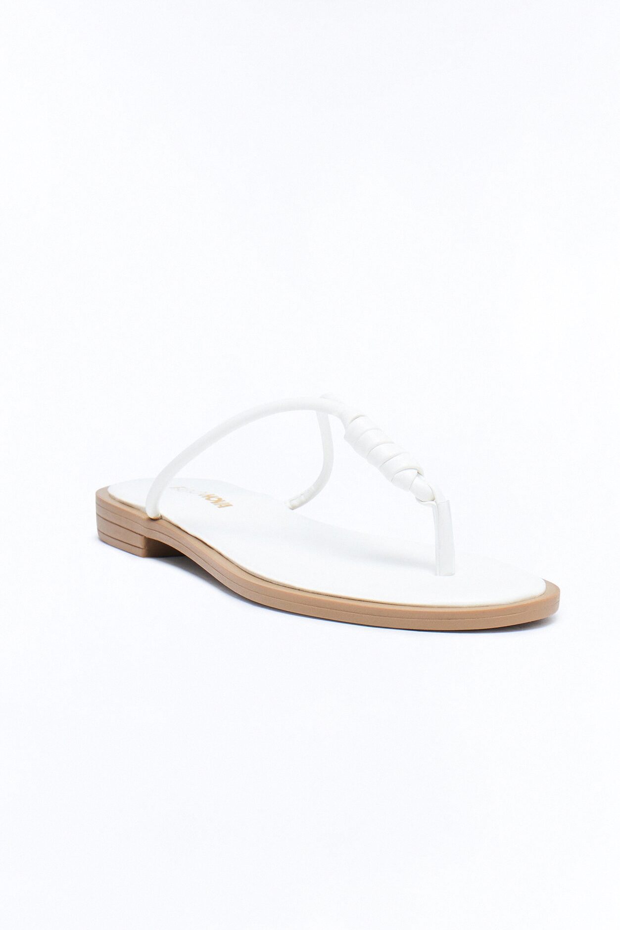 Kendall Knot Flip Flops - White