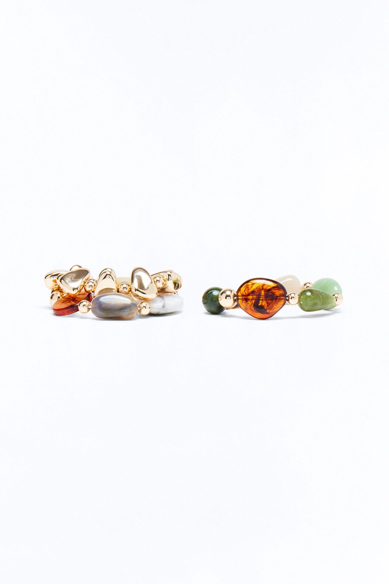 Joyce Jeweled Stretch 3 Piece Bracelet Set - Multi Color