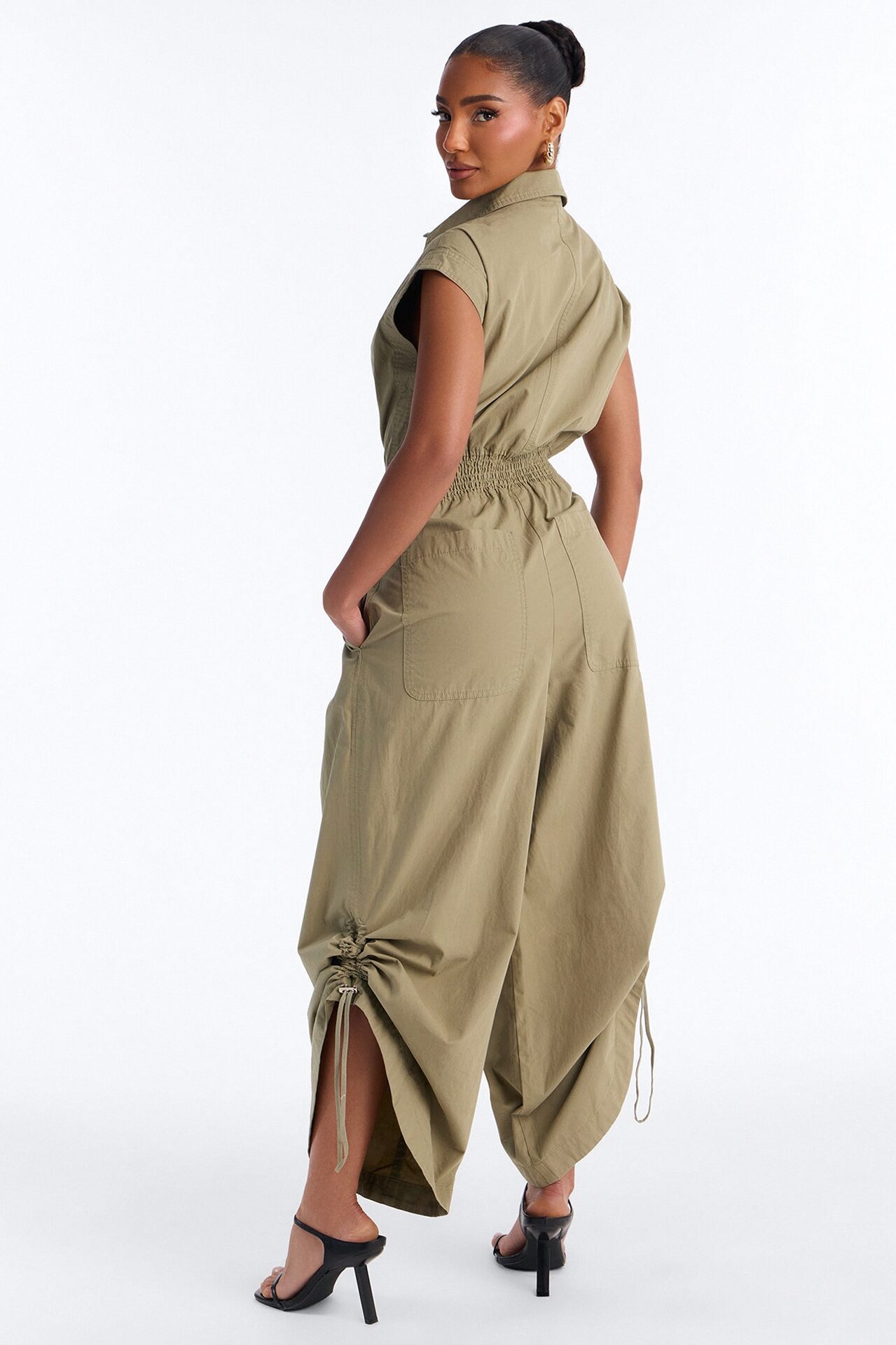 City Moment Jogger Jumpsuit - Olive