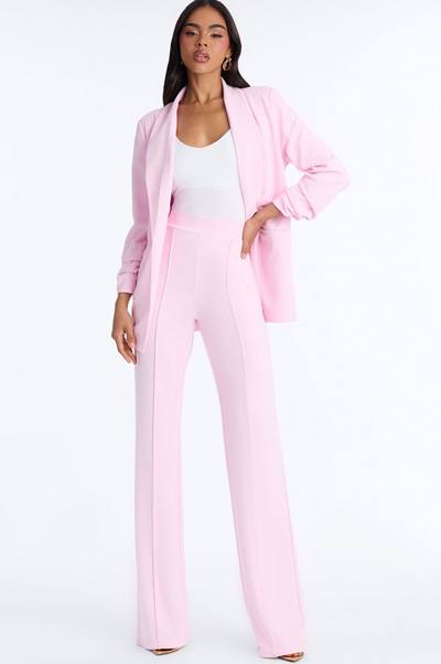 Tall Victoria High Waisted Dress Pants - Pink
