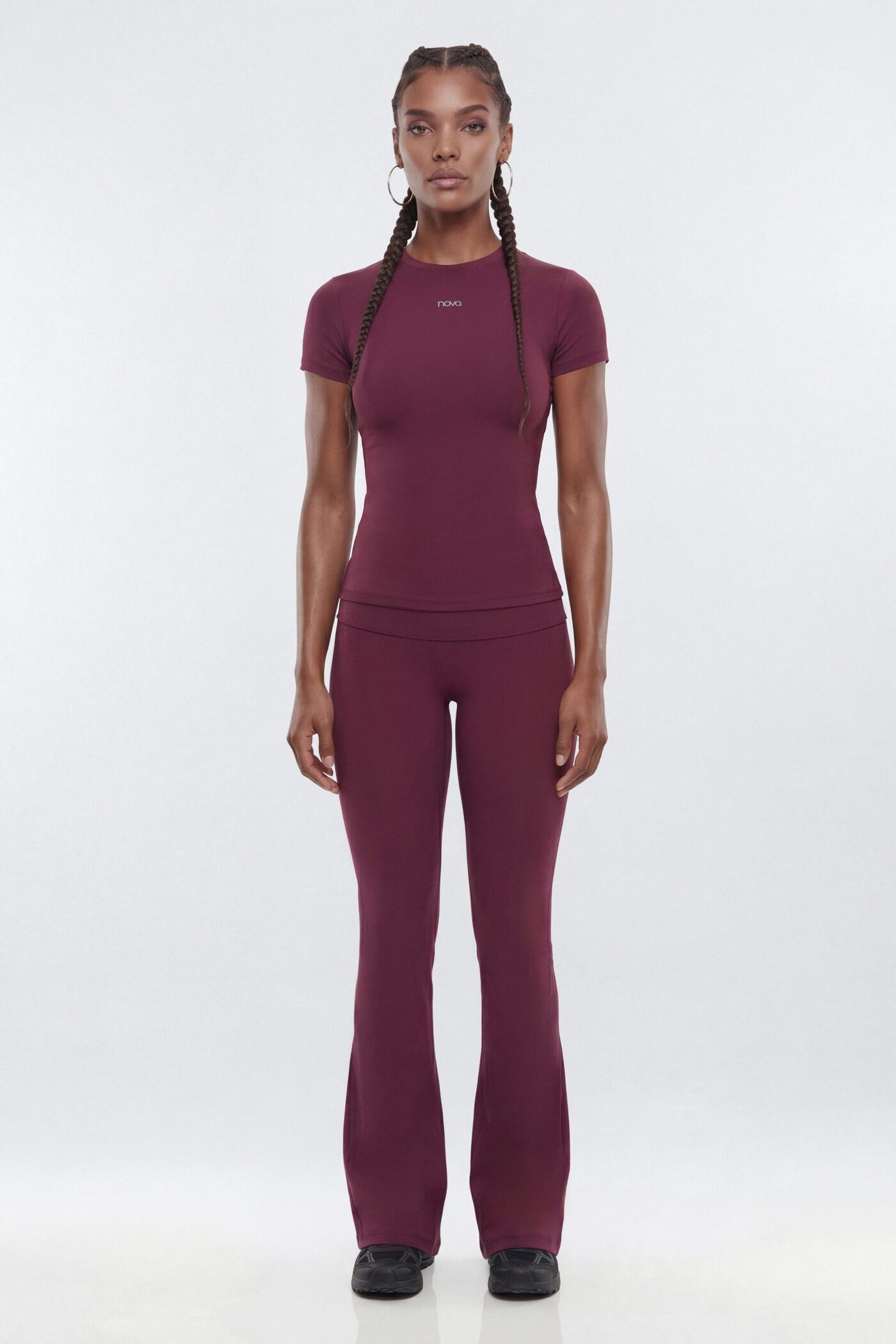 ProStretch™ Short Sleeve Sports Top - Merlot