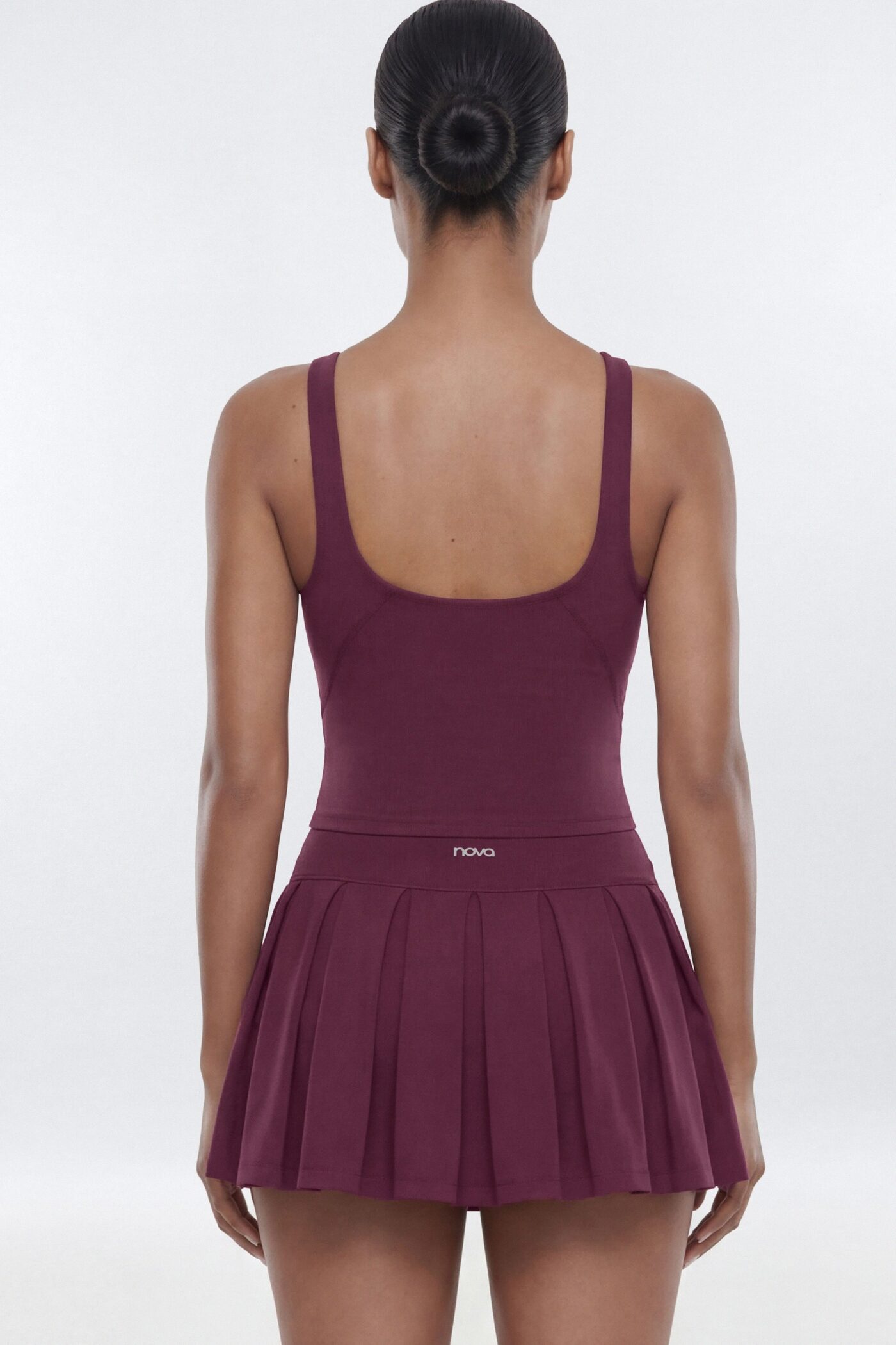 ProStretch™ V Neck Sports Tank - Merlot