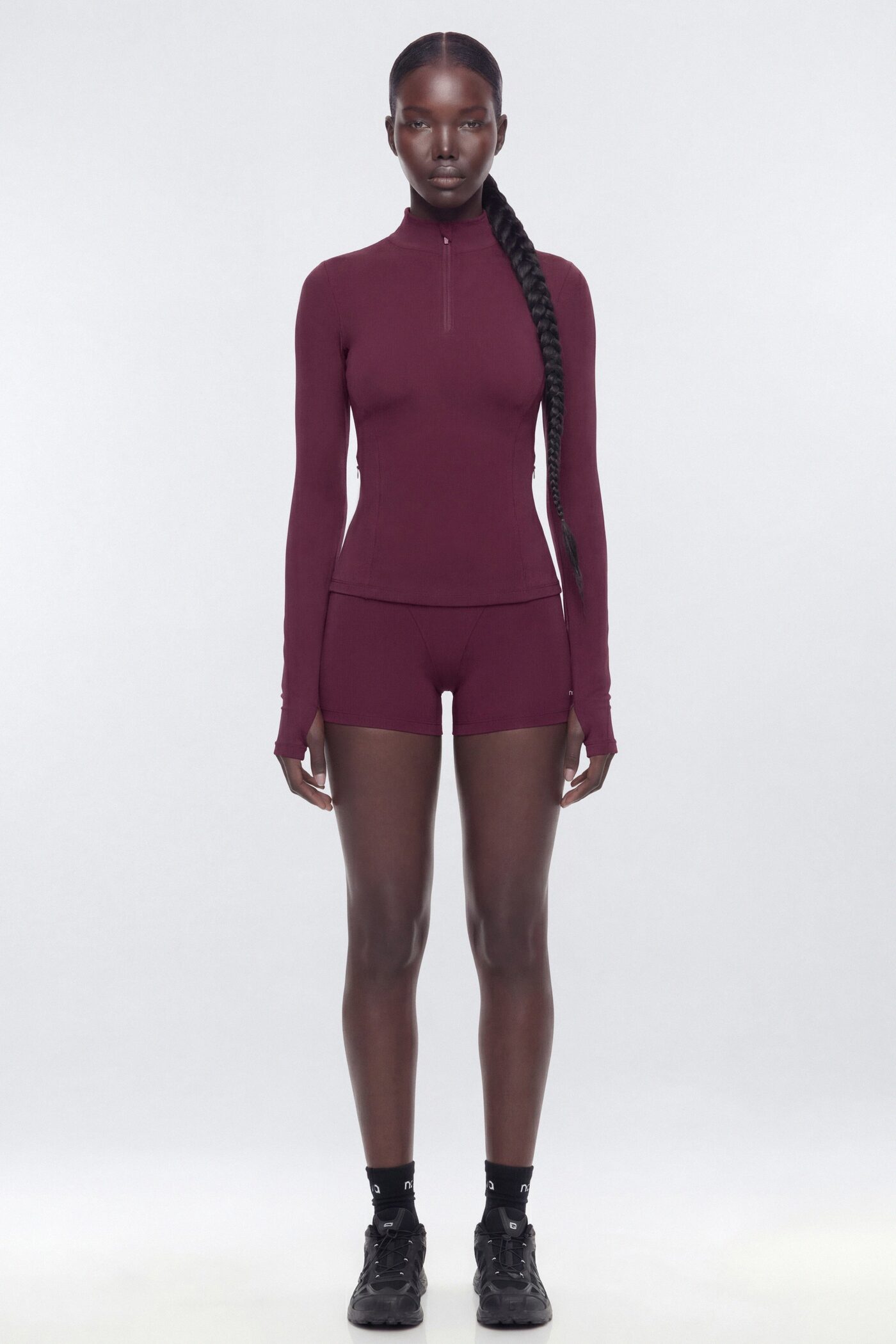 ProStretch™ Fitted Quarter Zip Active Pullover - Merlot