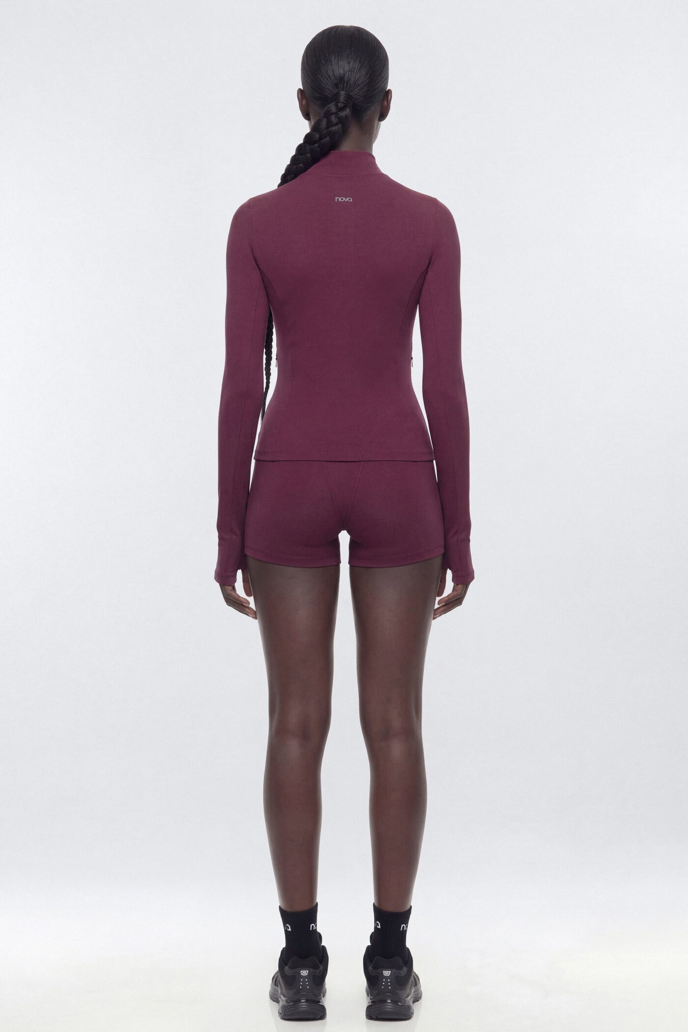 ProStretch™ Fitted Quarter Zip Active Pullover - Merlot