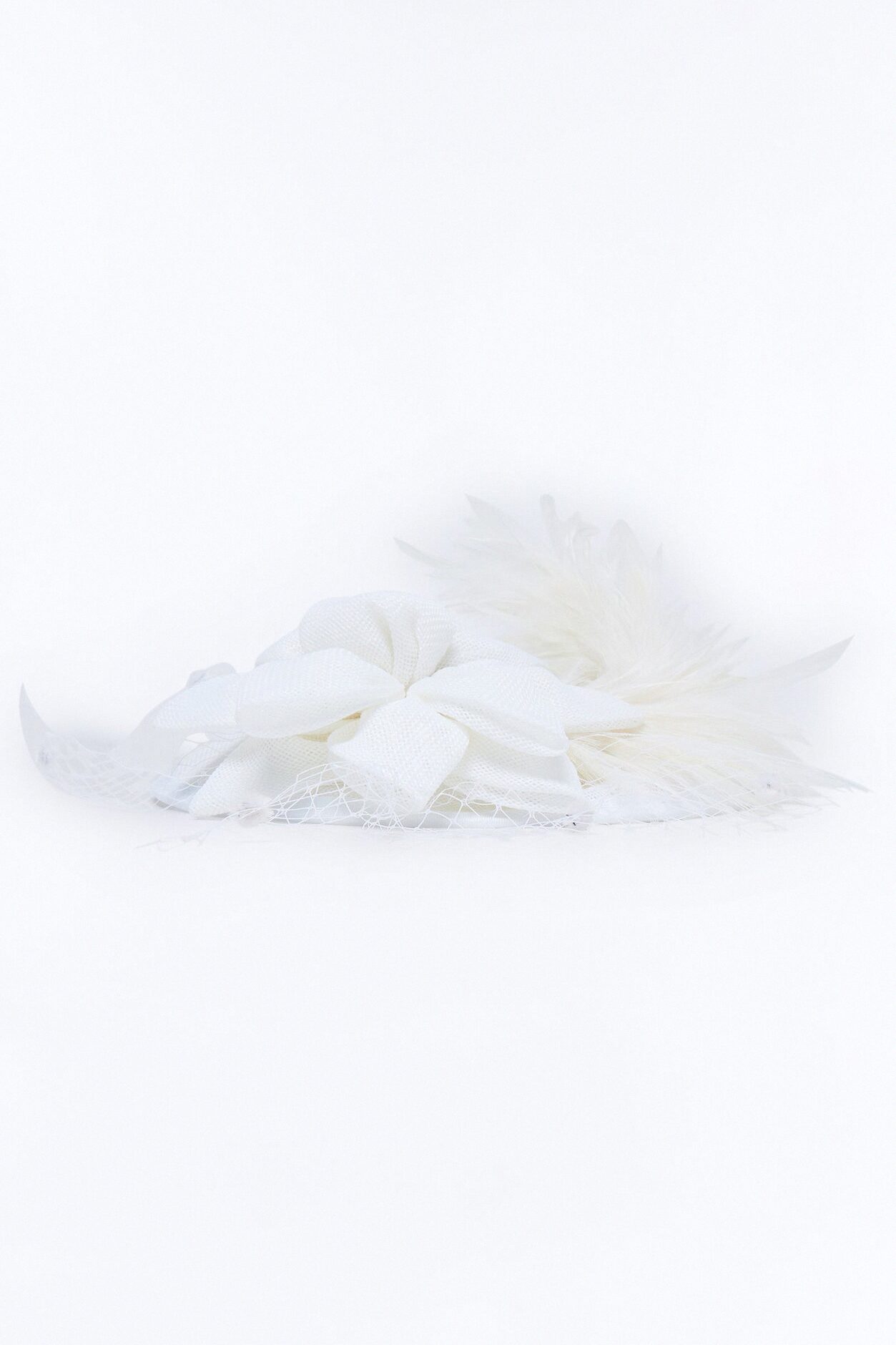 Talk Derby To Me Fascinator - White