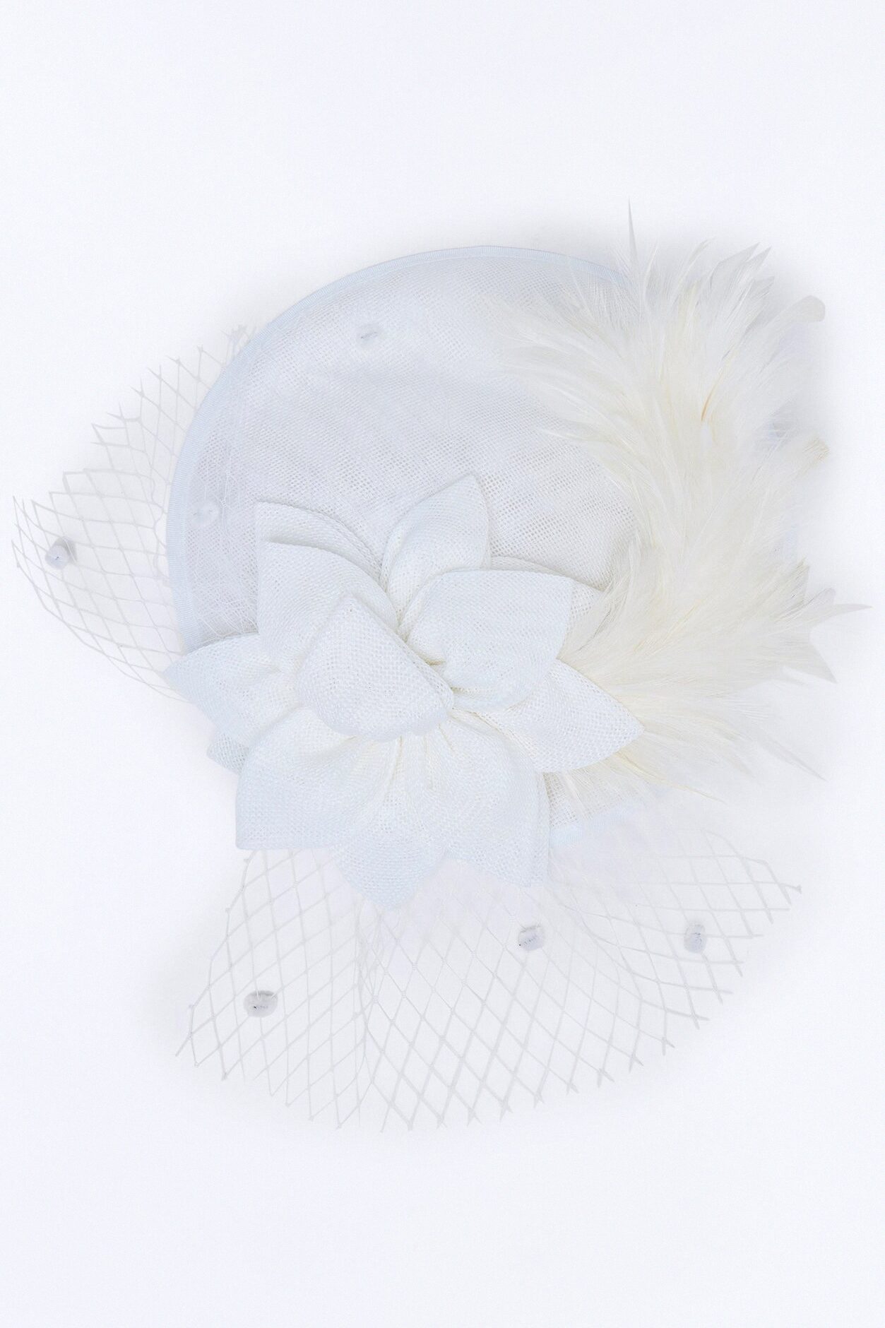 Talk Derby To Me Fascinator - White