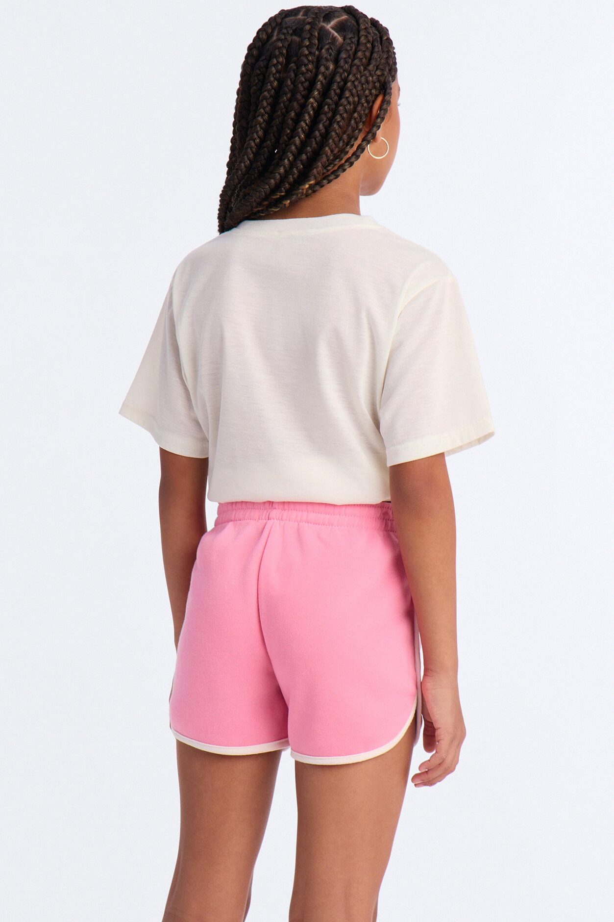 Mini Pink Is My Power Color Short Set - Pink/combo