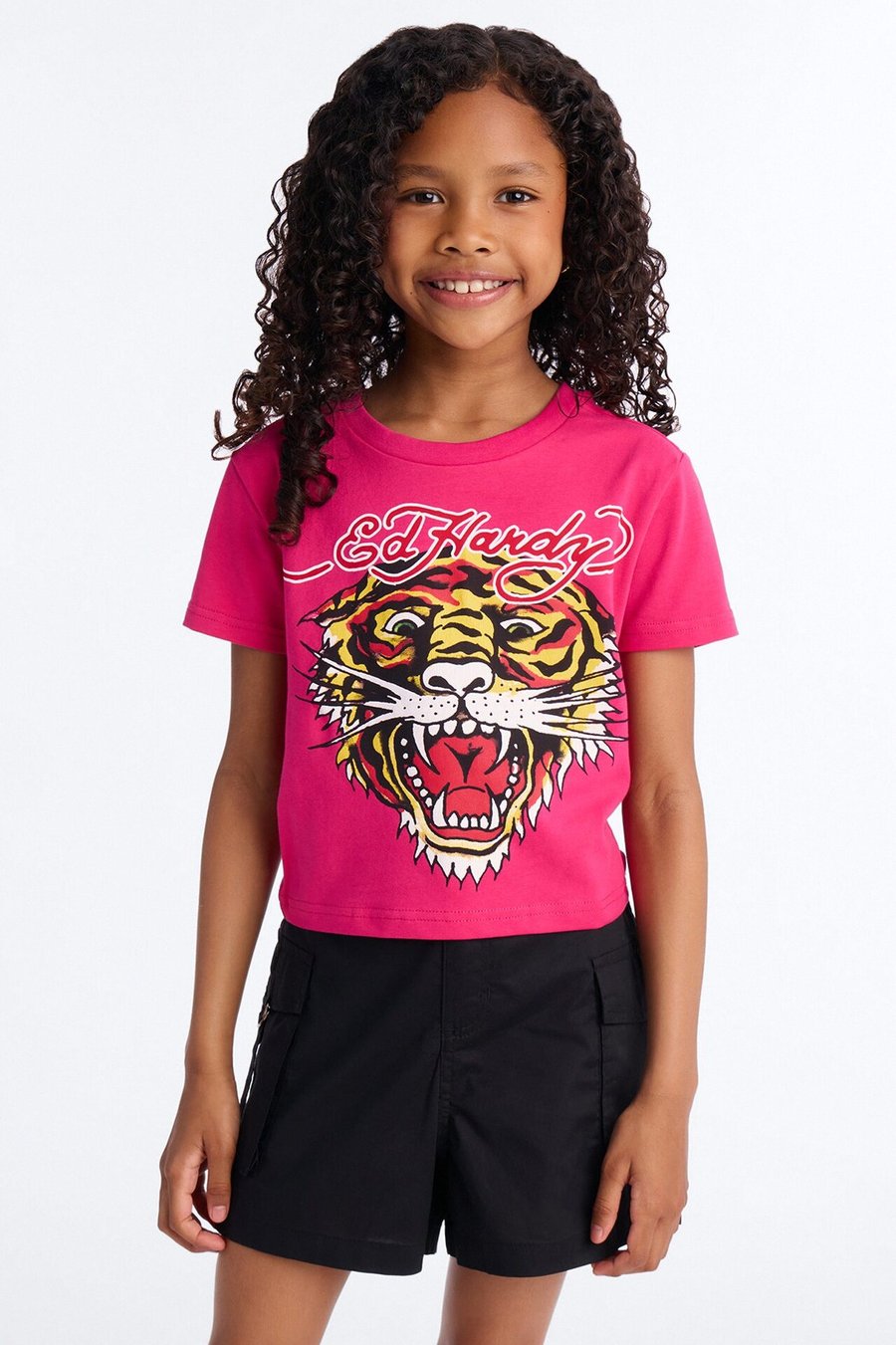 Mini Ed Hardy Tiger Short Sleeve Tee II - Black