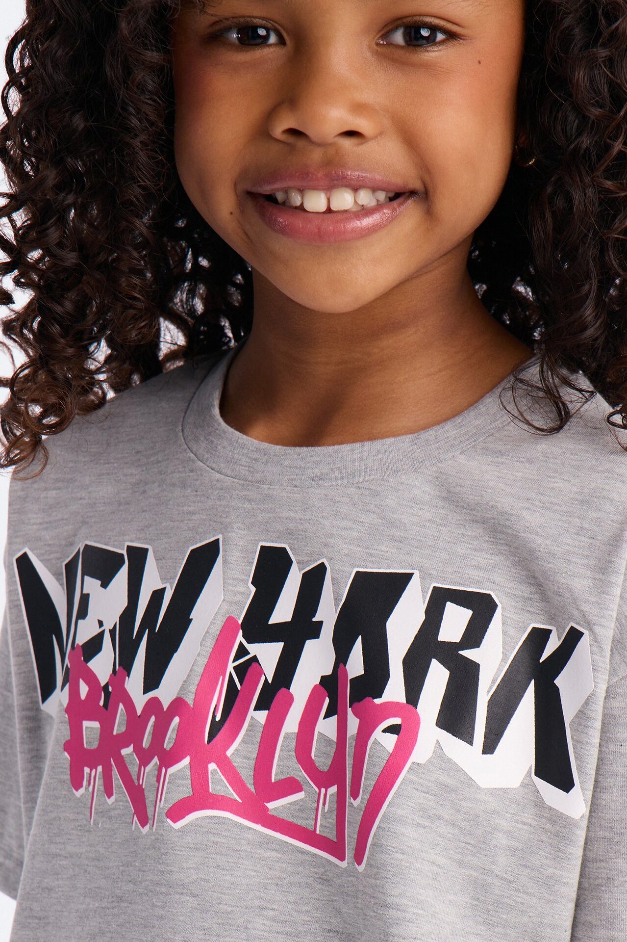Mini Brooklyn Things Short Set - Heather Grey