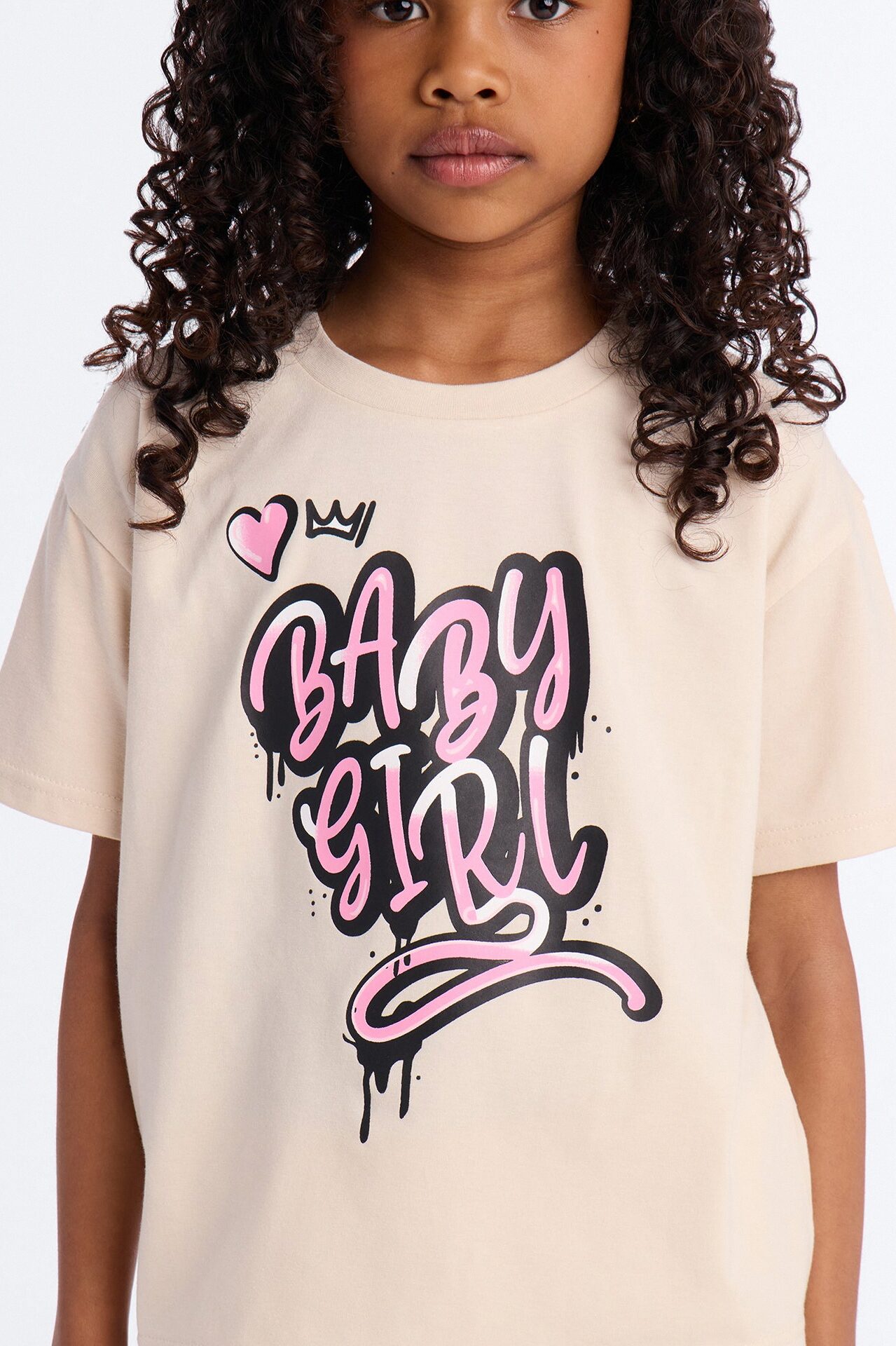 Mini Baby Girl Forever Short Set - Sand