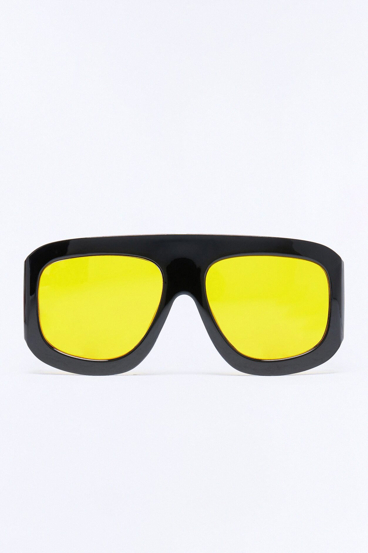 Coolest In Town Sunglasses - Black/Yellow