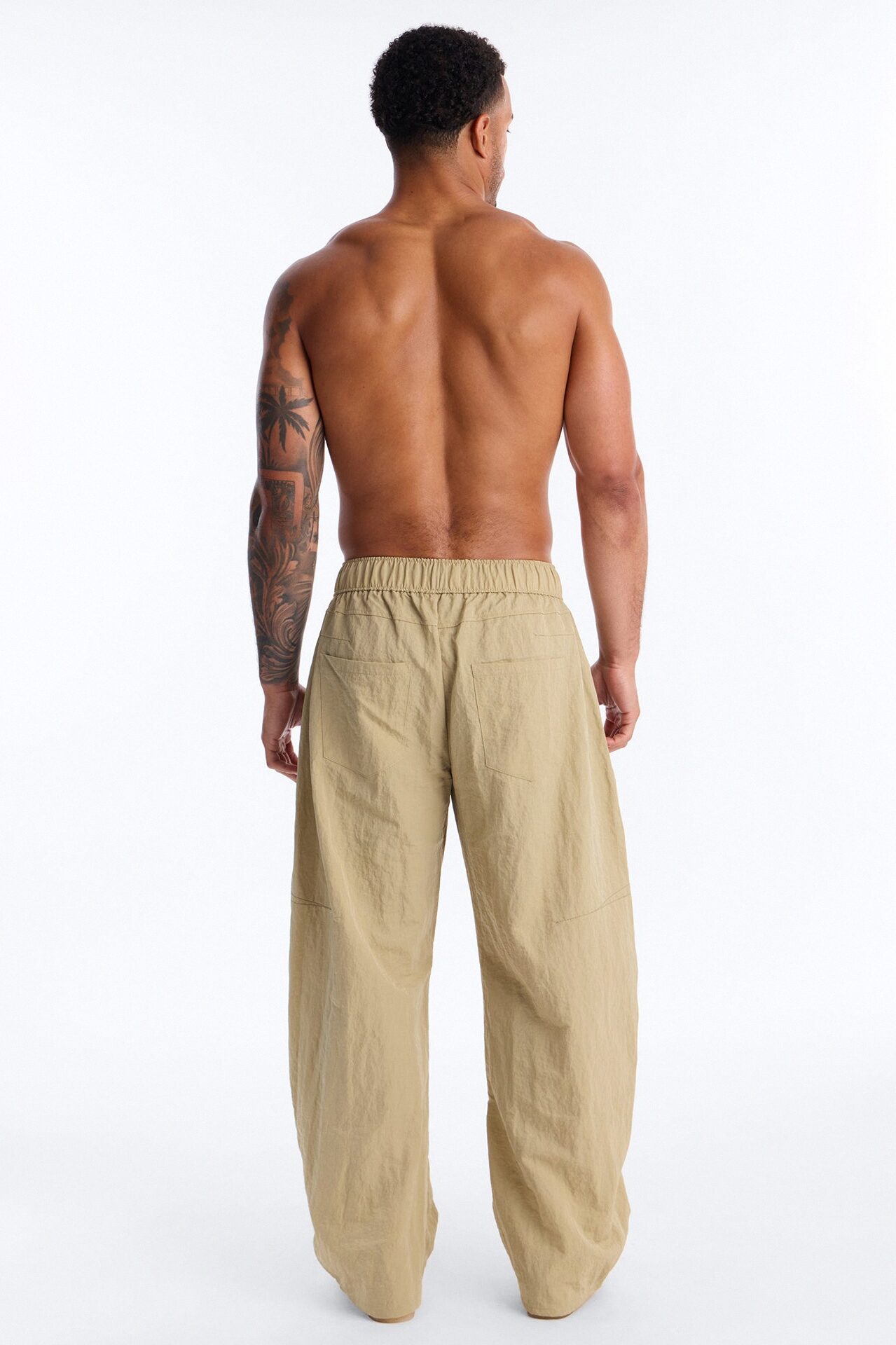 After Dark Amalfi Nylon Pant - Khaki