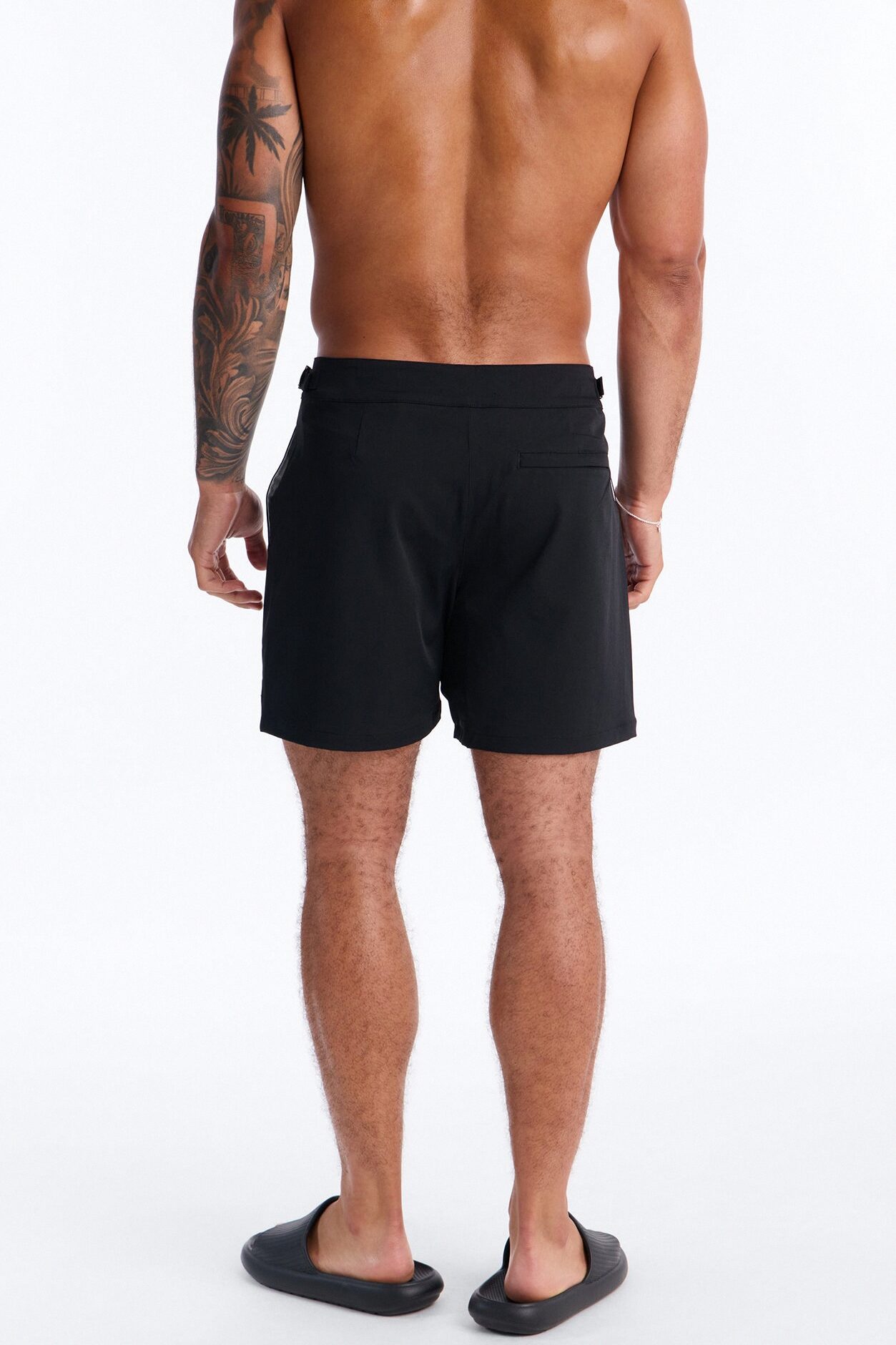 Elevated Stretch Trouser Swim Trunk 6″ - Black