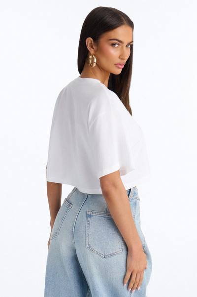 I'm Literally Just A Bride Baby Tee - White