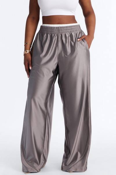 Different Wavelength Low Rise Double Waistband Pant 33″ - Grey