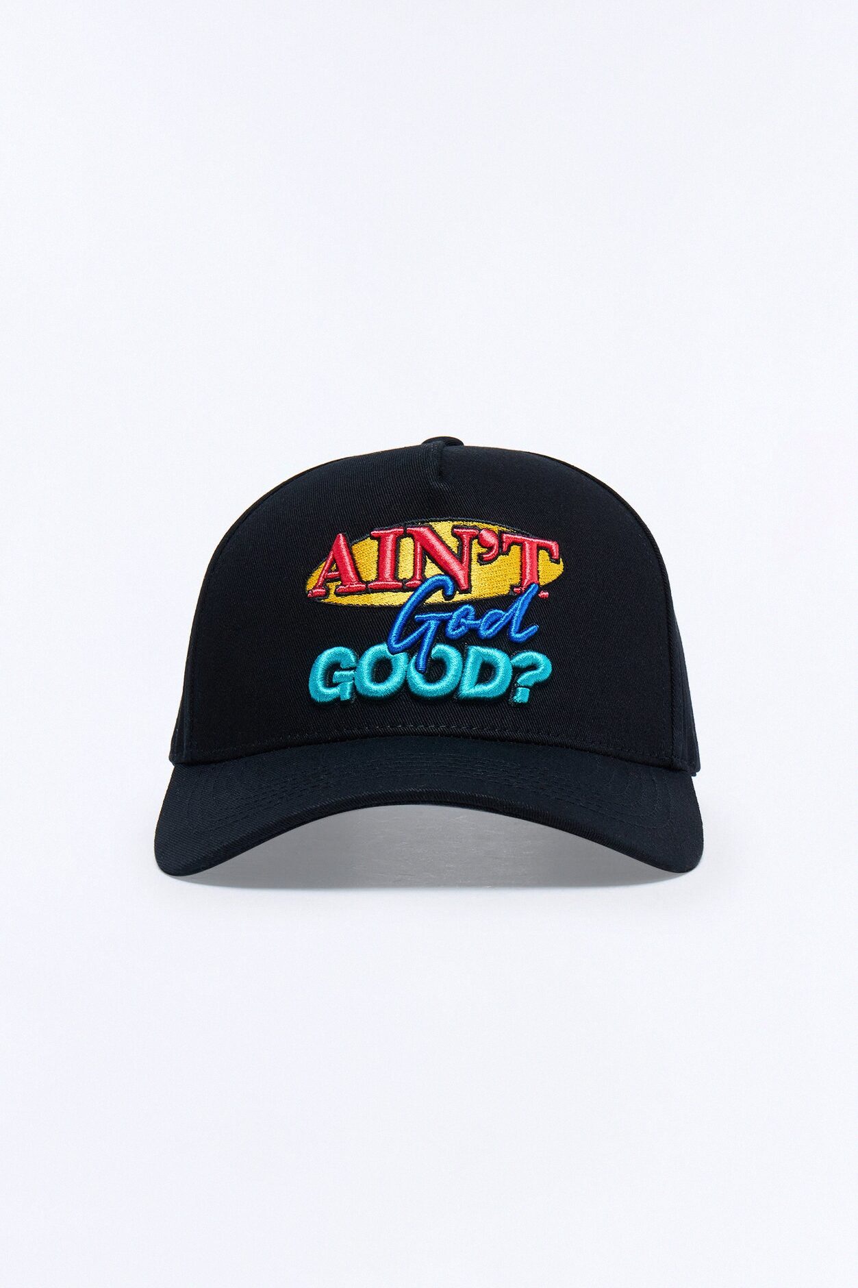 Ain't God Good Unstructured Snapback Hat - Black