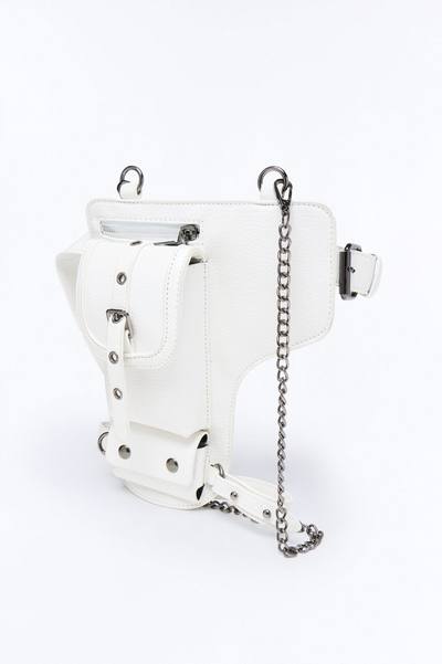 The Outlaw Faux Leather Belt Bag - Ivory