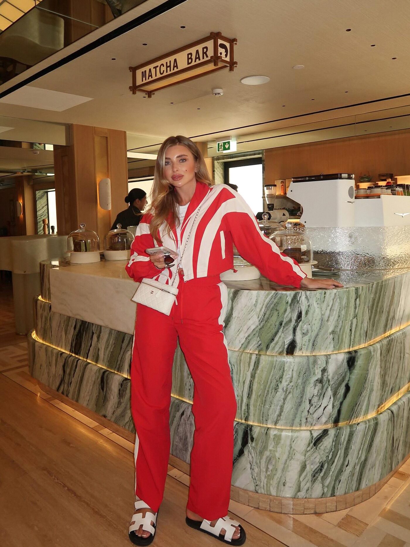 Fly Girl Era Color Block Windbreaker Pant″ - Red