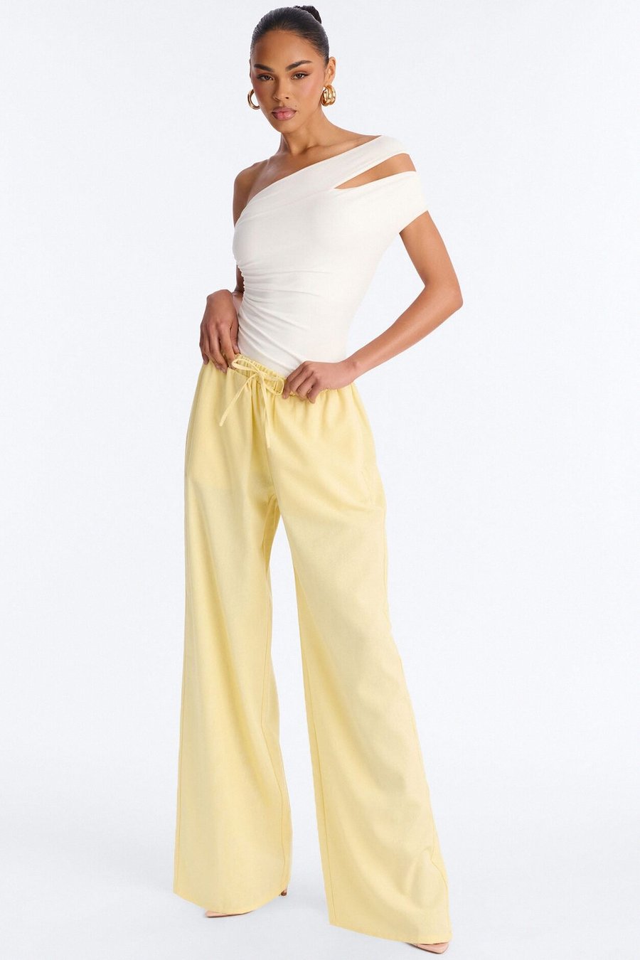 Beach Walks Linen Pant - Yellow