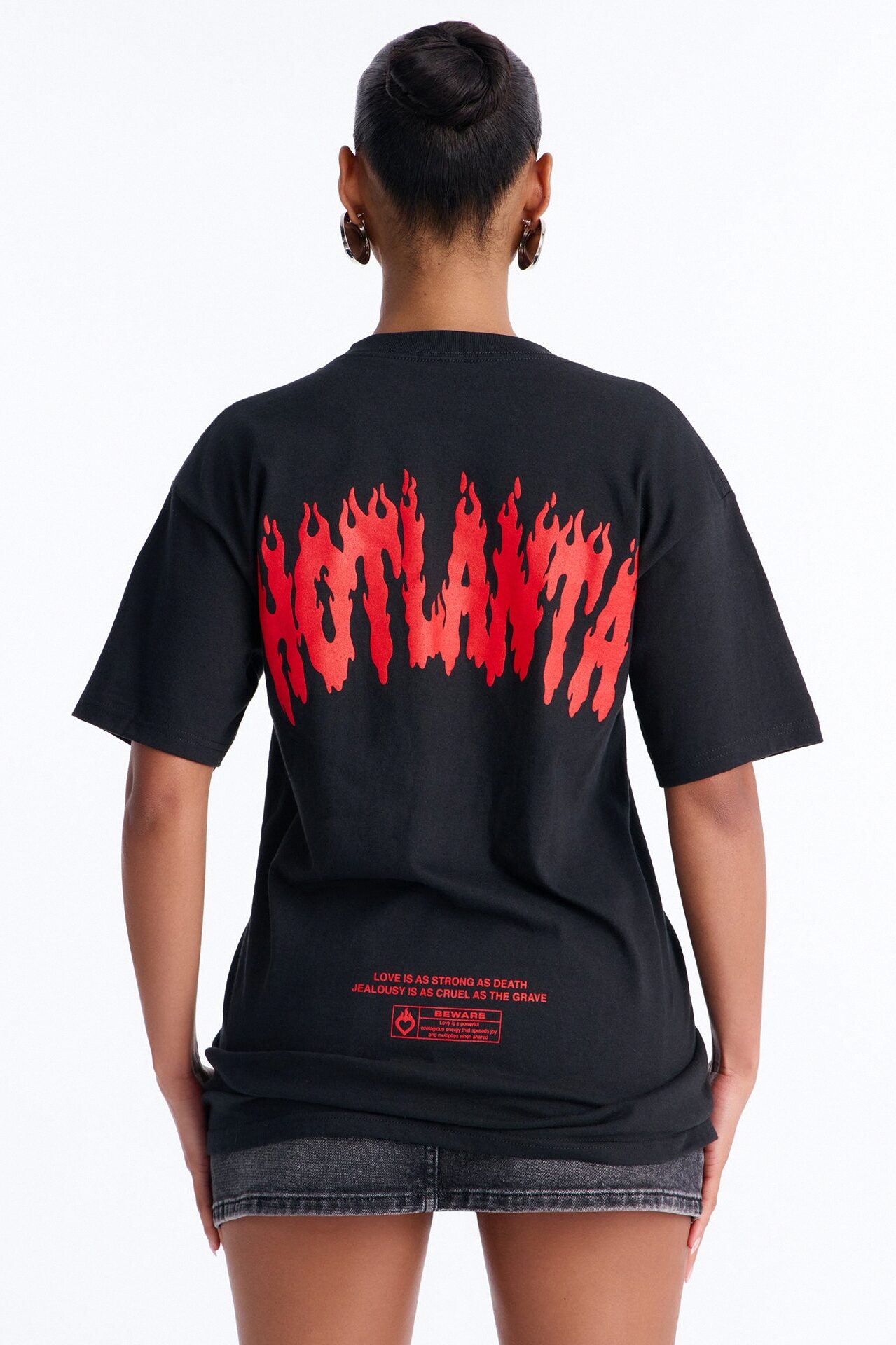 Hotlanta Front And Back Graphic Tee - Black