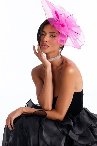 Royal Track Fascinator - Pink