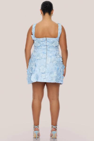 Watch The Sunrise Embroidered Mini Dress - Blue/combo