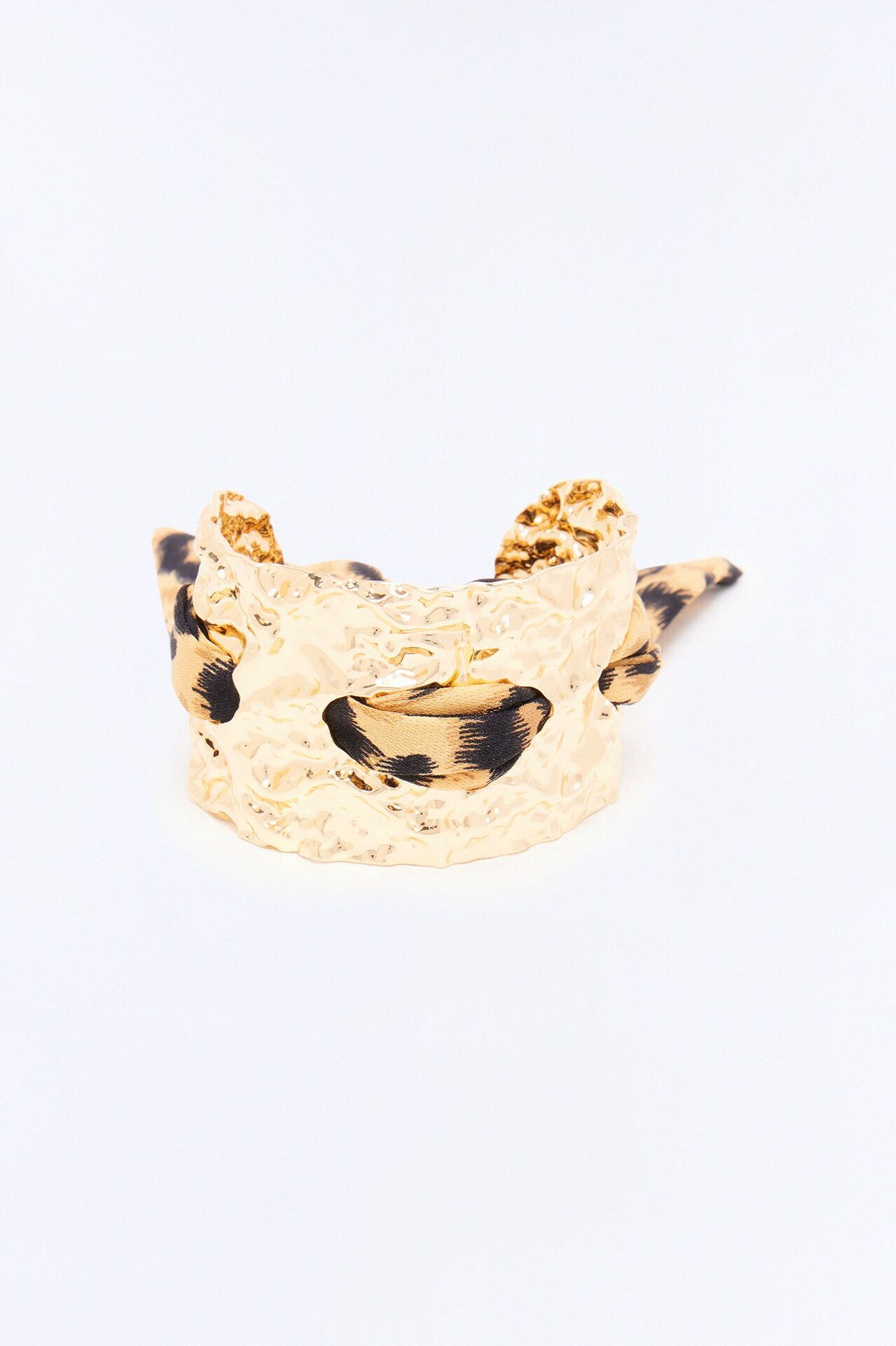 Wild At Heart Cuff Bracelet - Gold/Brown