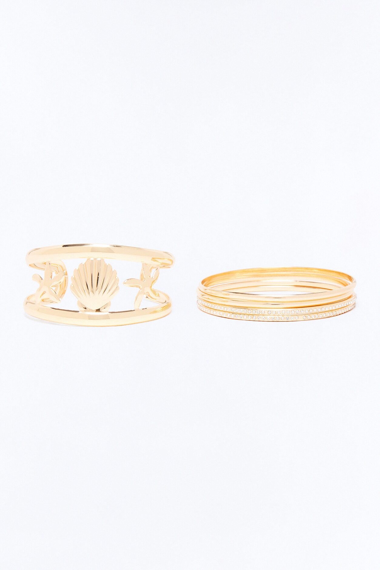 Caribbean Getaway 5 Piece Bracelet Set - Gold