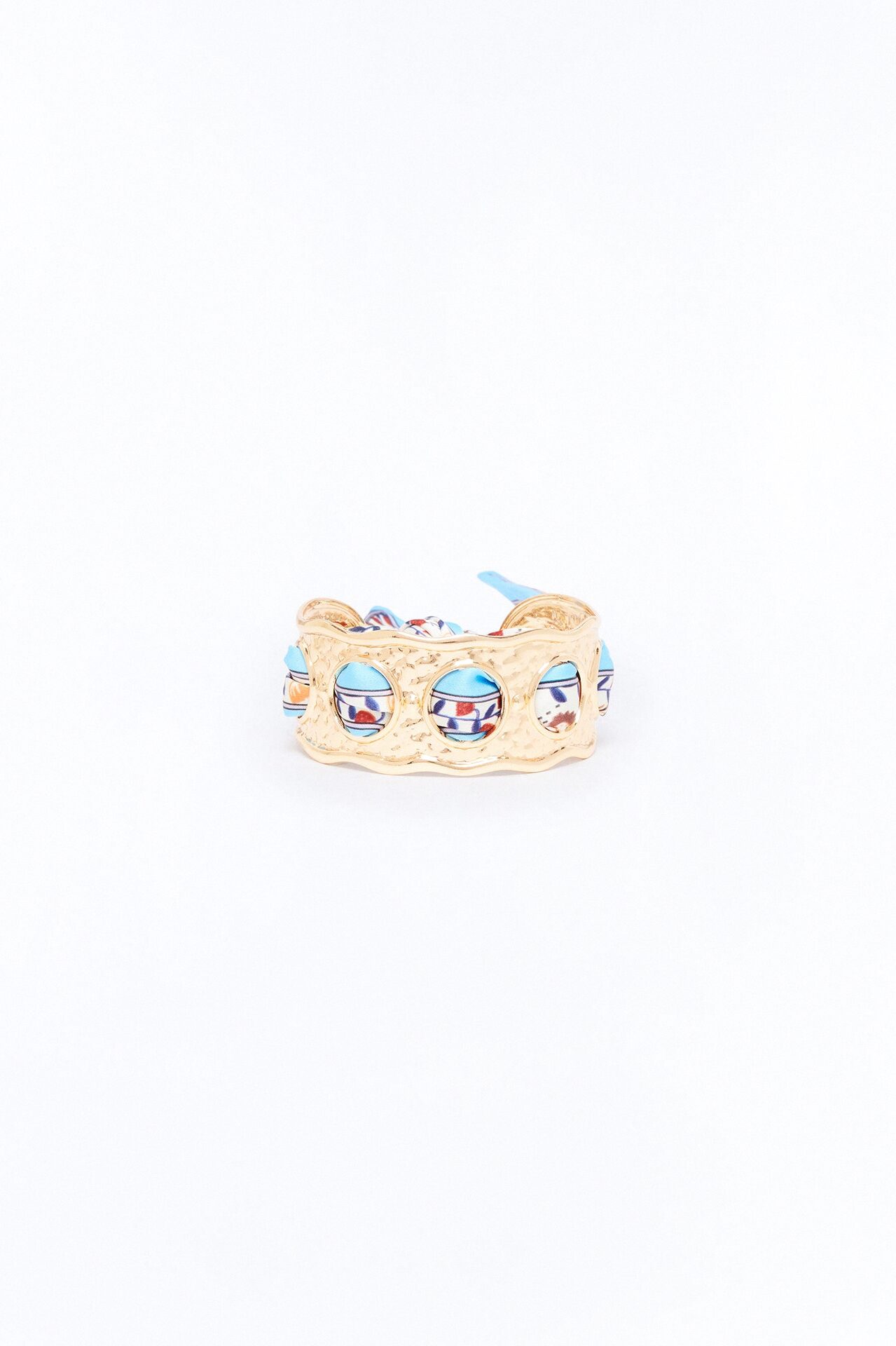 Capri Cuff Bracelet - Gold/Blue
