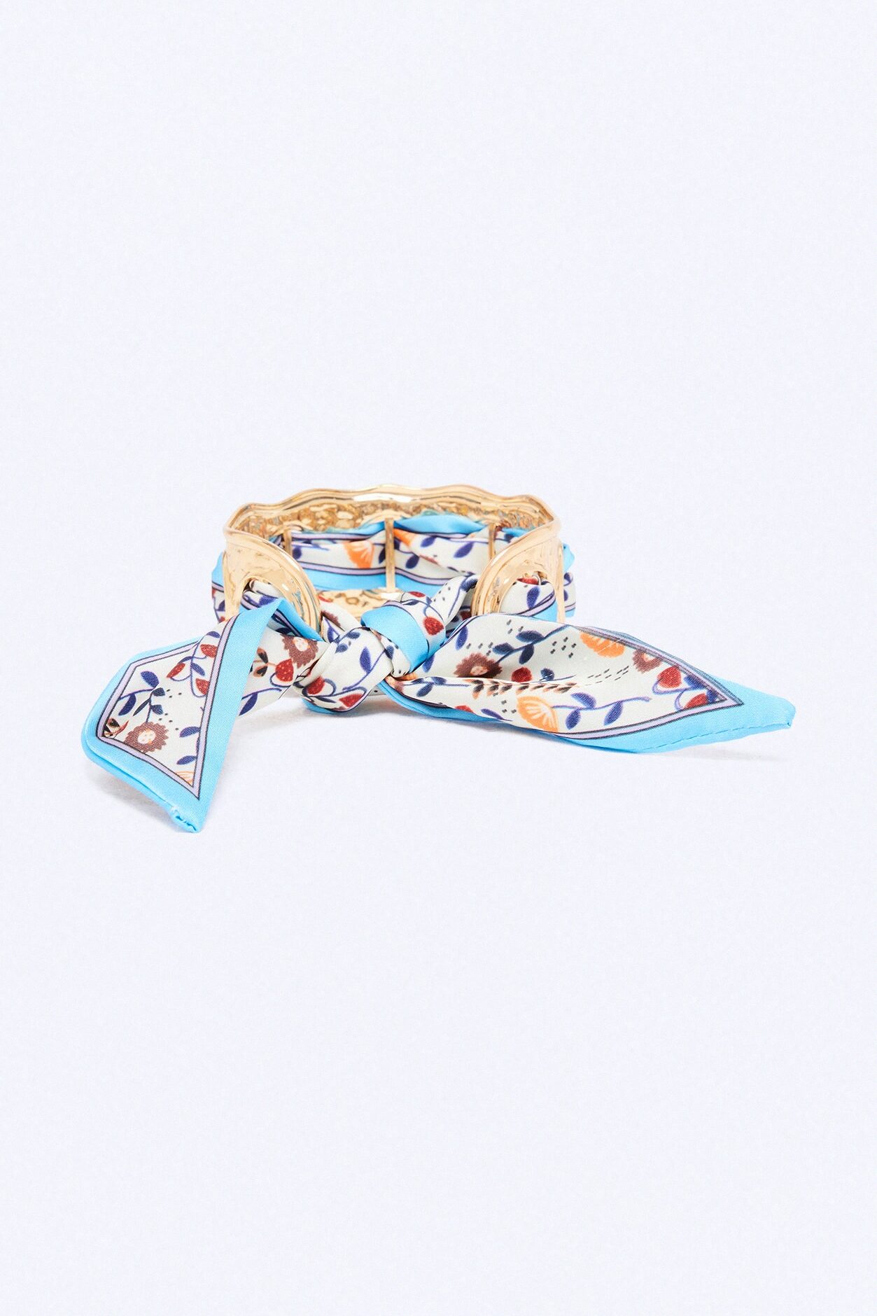 Capri Cuff Bracelet - Gold/Blue