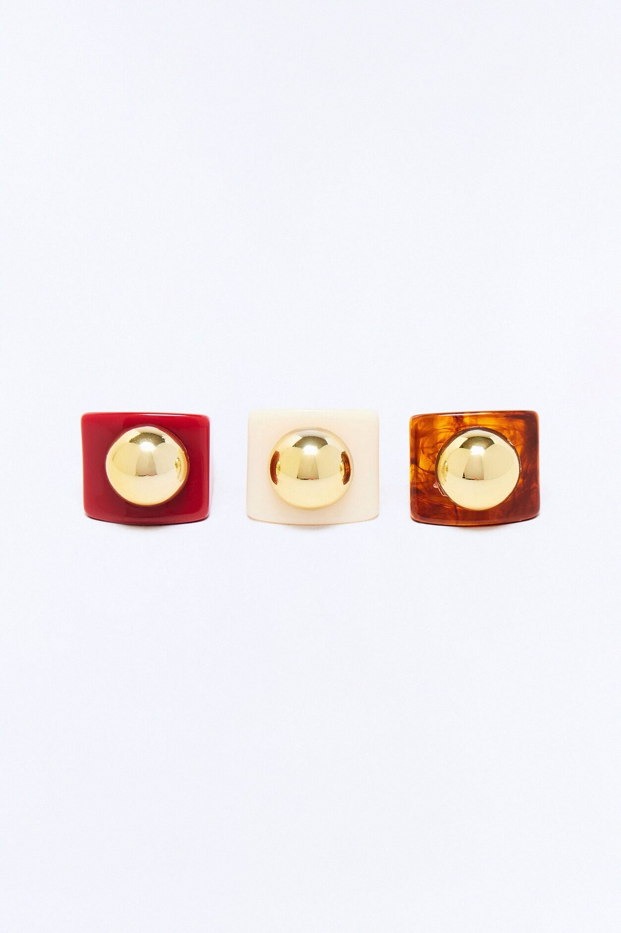 Mystic Woman 3 Piece Ring Set - Multi Color