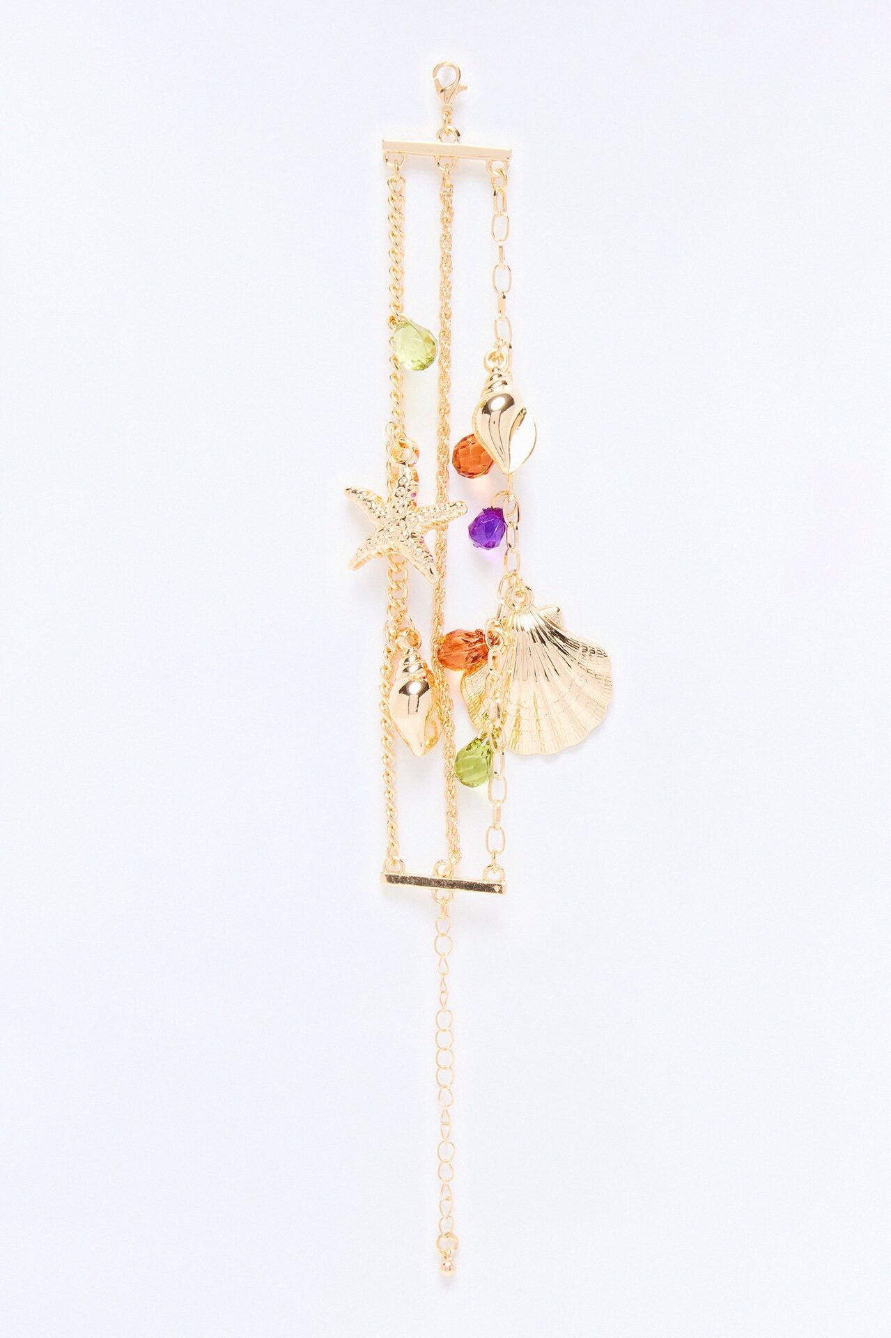 Down By The Beach Charm Anklet - Gold