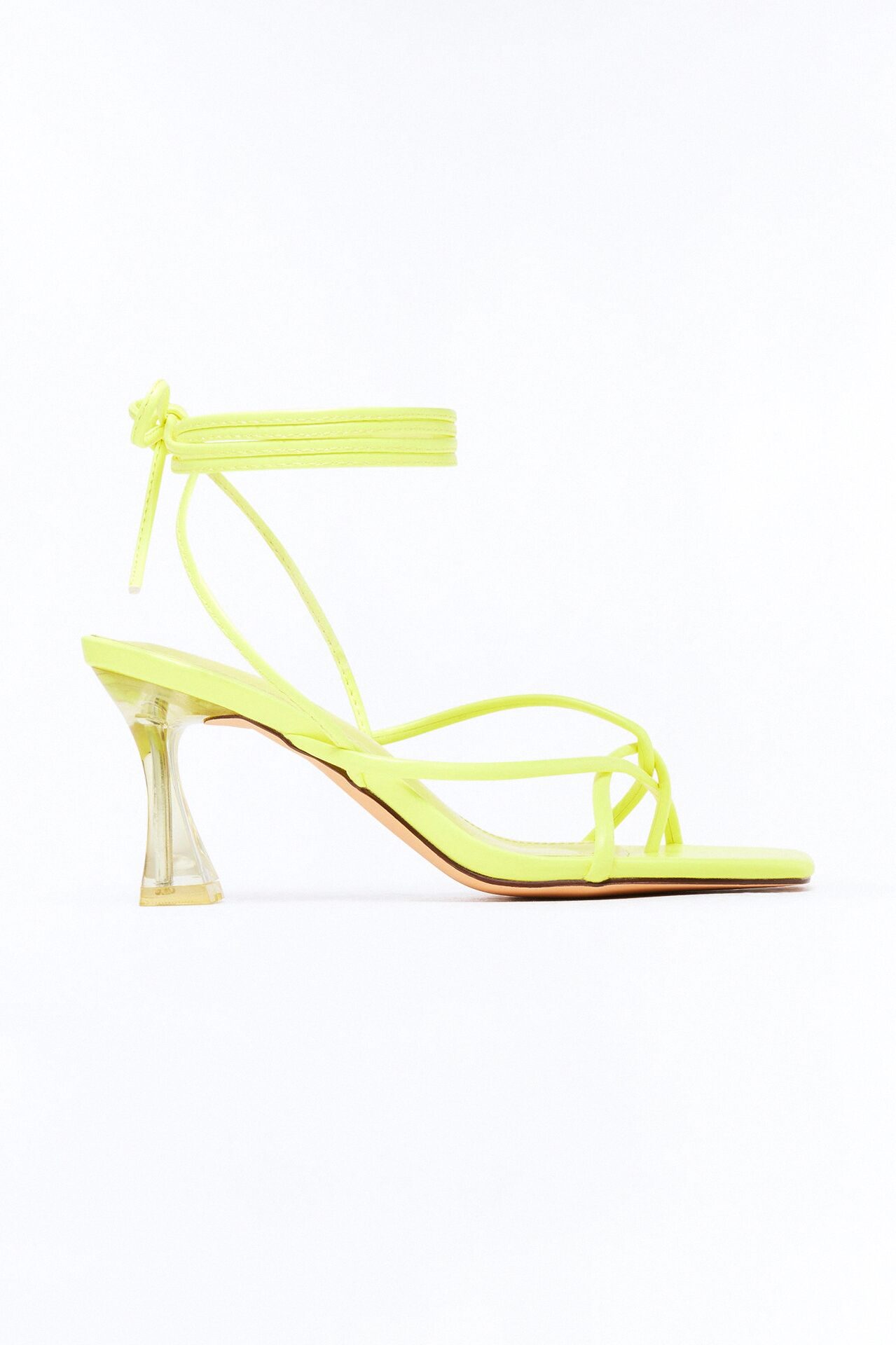 Dodie Wrap Up Heels - Yellow