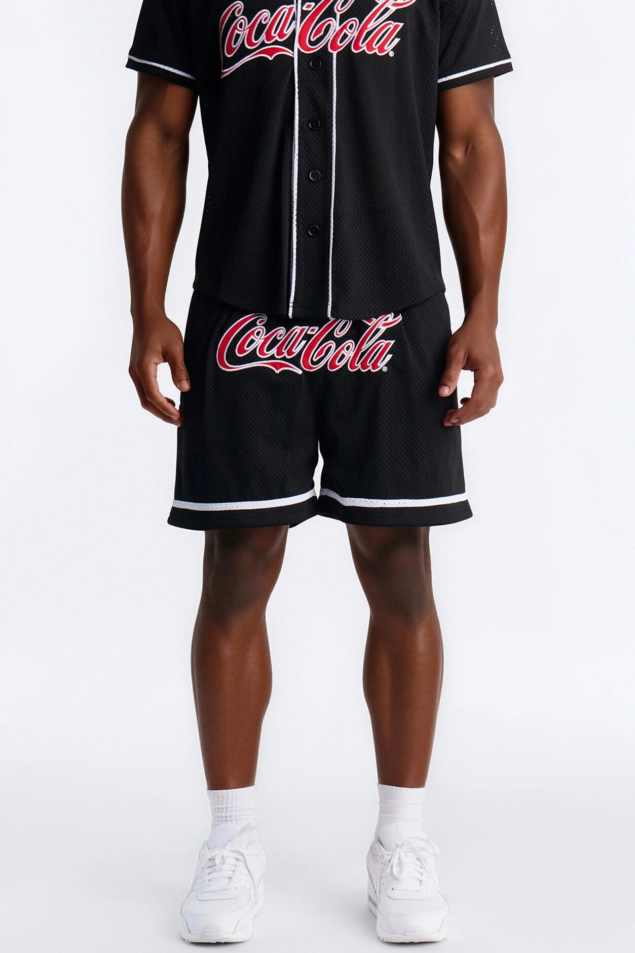 Coca Cola Patch Mesh Short - Black