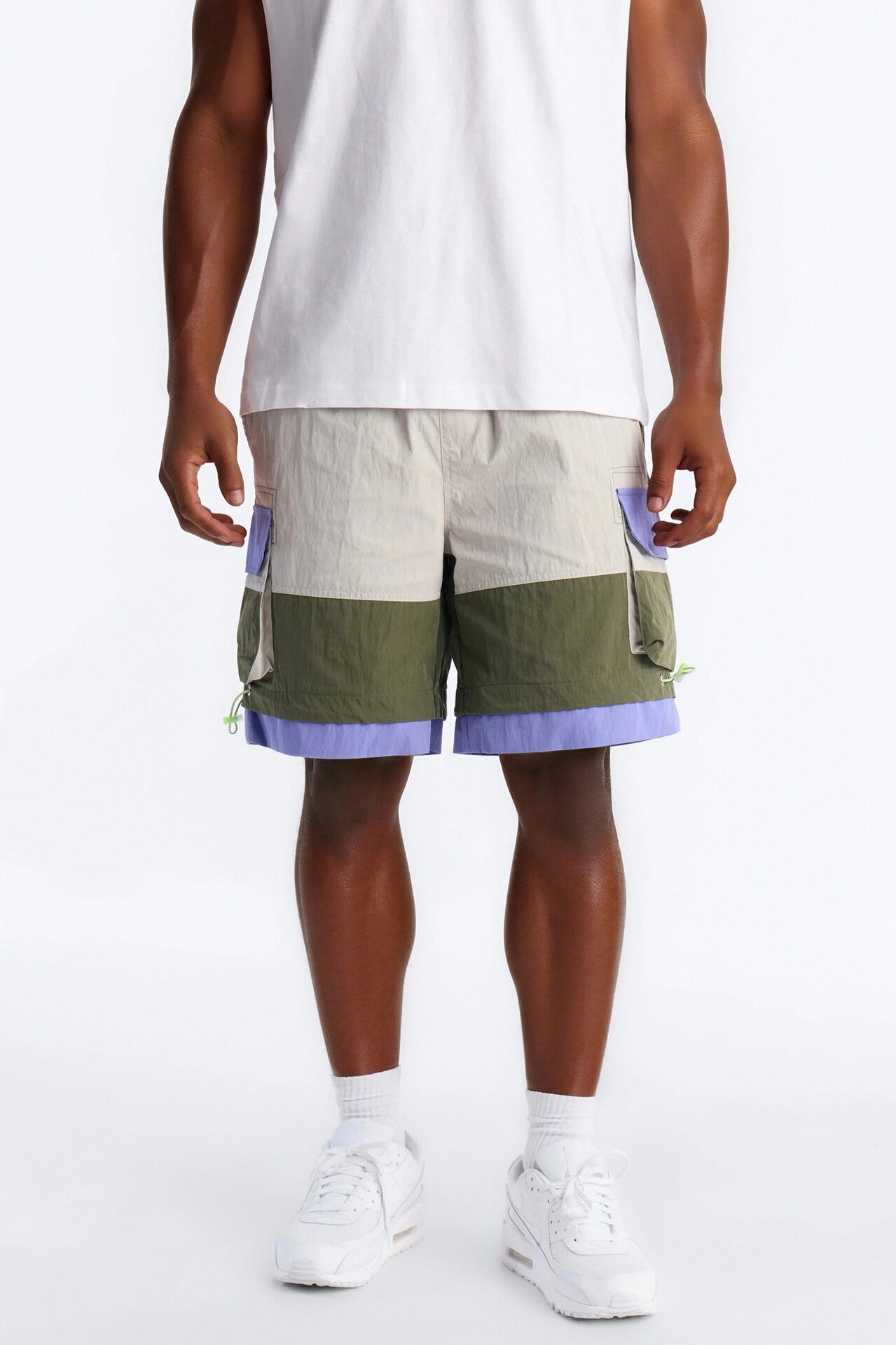 Empowering Colorblock Cargo Short - Multi Color