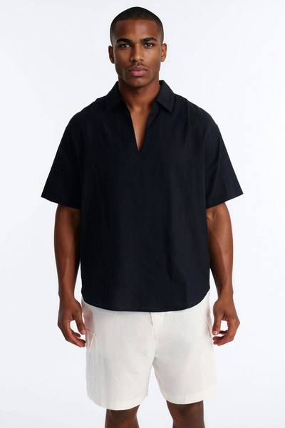 Bahamas Easy Flow Short Sleeve Shirt - Black