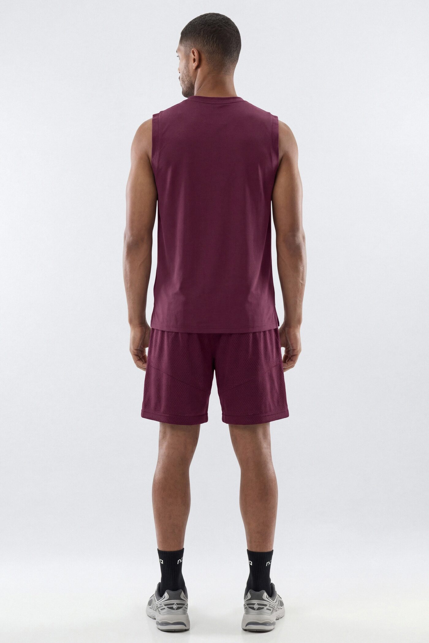 Athletic Mesh 7″ Basketball Shorts - Merlot